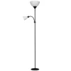 Lámpara de pie negro modelo Milo 2 luces 180 cm(alto) 50 cm(ancho)25 cm(fondo