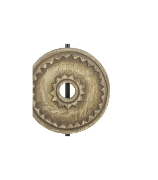 Lámpara de sobremesa rinconera modelo Rodano acabado madera 49cm(alto) 25cm(ancho)