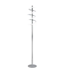 Lámpara led de pie modelo Moeb acabado cromo 141 cm(alto)22 cm(ancho)28 cm(largo)