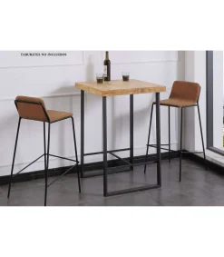 Mesa Alta Bar loft acabado roble nordish 100 cm(alto)70 cm(ancho)70 cm(largo)