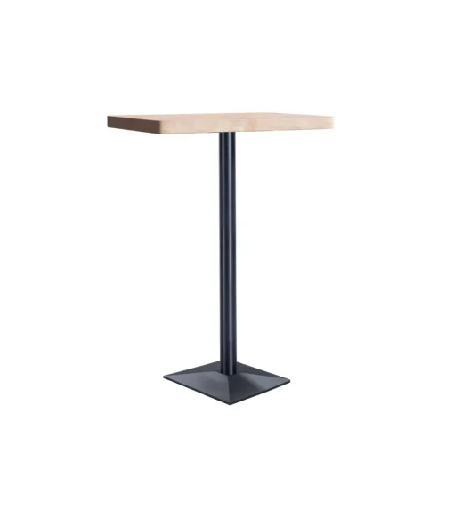 Mesa Alta Bar Moss acabado roble nordish/negro, 110cm(alto) 70cm(ancho) 70cm(largo)