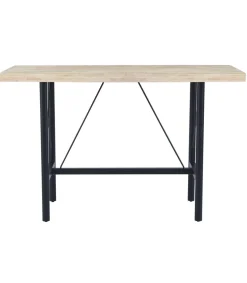 Mesa Alta Bar Tams acabado roble nordish, 100cm(alto) 160cm(ancho) 70m(largo)