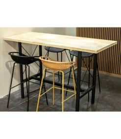 Mesa Alta Bar Tams acabado roble nordish, 100cm(alto) 160cm(ancho) 70m(largo)