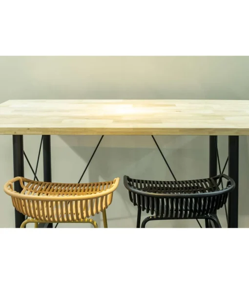 Mesa Alta Bar Tams acabado roble nordish, 100cm(alto) 160cm(ancho) 70m(largo)