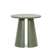 Mesa auxiliar de rincón modelo Cep acabado verde, 50cm(ancho) 50.1cm(alto) 50cm (largo)