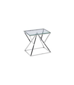 Mesa auxiliar Keops acabado acero 60 cm (alto) 60 cm (ancho) 50 cm (fondo)