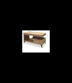 Mesa centro convertible en mesa de comedor acabado salermo, 64cm(alto) 113cm(ancho) 58/116cm(largo)