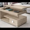 Mesa centro elevable acabado roble, 51 cm(alto) 110 cm(ancho) 55 cm(largo)