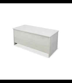 Mesa centro elevable baúl acabado blanco polar, 50cm(alto) 108cm(ancho) 50cm(largo)