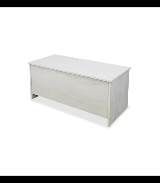 Mesa centro elevable baúl acabado blanco polar, 50cm(alto) 108cm(ancho) 50cm(largo)