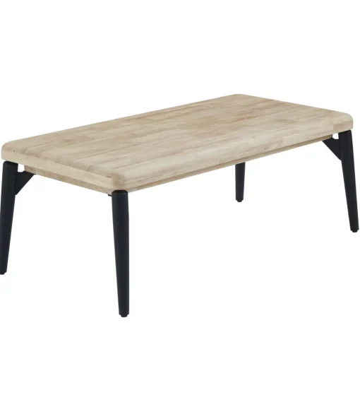 Mesa centro elevable Moon acabado roble nordish/negro, 120cm (largo) 60cm (ancho) 47/62cm (alto).