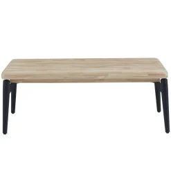 Mesa centro elevable Moon acabado roble nordish/negro, 120cm (largo) 60cm (ancho) 47/62cm (alto).