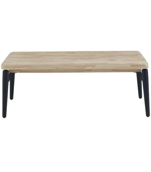 Mesa centro elevable Moon acabado roble nordish/negro, 120cm (largo) 60cm (ancho) 47/62cm (alto).