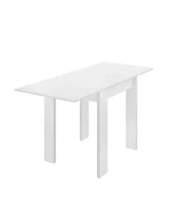 Mesa cocina Rila extensible acabado Blanco 77/ 79CM(Alto) 67/134 CM(Ancho)67CM(Fondo). .