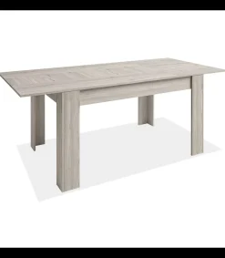 Mesa comedor Bass extensible acabado roble sahara, 77cm(alto) 140-200cm(ancho) 90cm(largo)