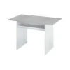 Mesa consola o cocina desplegable Gio en blanco Artik y gris Cemento 120 cm(ancho) 77 cm(alto) 35/70 cm(fondo)