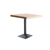 Mesa cuadrada Bar Moss acabado roble nordish/negro, 74cm(alto) 60cm(ancho) 60cm(largo)