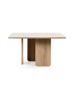 Mesa cuadrada para cocina o comedor modelo Arq acabado roble claro, 137cm(ancho) 75cm(alto) 137cm(largo)