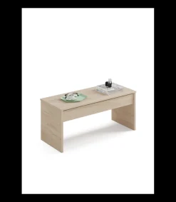 Mesa de centro Elevable Oslo acabado roble aurora, 47-58 cm(alto)100 cm(ancho)50 cm(largo)