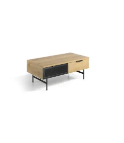 Mesa de centro Elia acabado roble, 110 cm (largo) x 60 cm (ancho) x 43 cm (alto)
