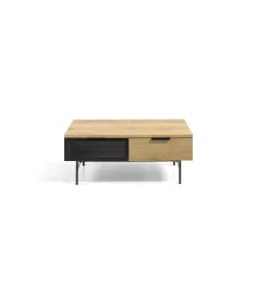 Mesa de centro Elia acabado roble, 110 cm (largo) x 60 cm (ancho) x 43 cm (alto)