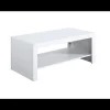 Mesa de centro lacada blanca rectangular 45 cm(alto)110 cm(ancho)55 cm(largo)