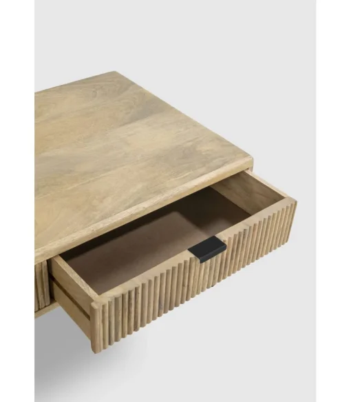 Mesa de centro Michel acabado madera de mango, 45cm(alto) 120cm(ancho) 60cm(fondo).