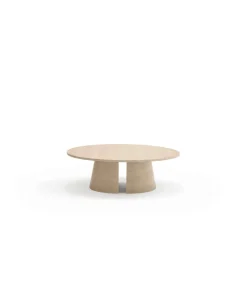 Mesa de centro modelo Cep acabado natural claro, 110cm(ancho) 36.5cm(alto) 110cm (largo)