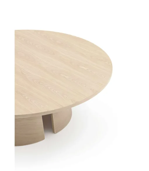 Mesa de centro modelo Cep acabado natural claro, 110cm(ancho) 36.5cm(alto) 110cm (largo)