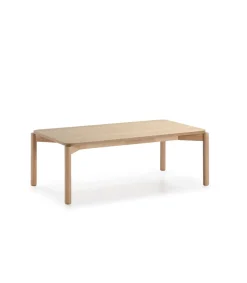 Mesa de centro para comedor modelo Atlas acabado roble claro, 60cm(ancho) 40cm(alto) 110cm(largo)
