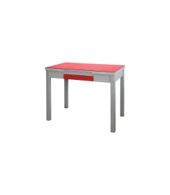 Mesa de cocina extensible Victoria acabado rojo, 100/160 X 60 X 76 cm (largo x ancho x alto)