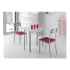 Mesa de cocina Malak con apertura tipo libro acabado blanco, 80 x 40/80 x 76 cm (largo x ancho x alto)