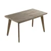 Mesa de comedor fija Genova acabado Roble Honey, 76cm(alto) 150cm(ancho) 90cm(largo)
