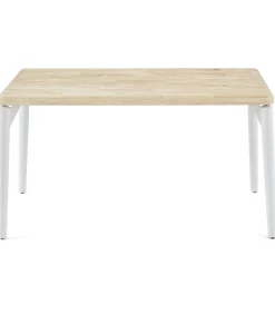 Mesa de comedor fija Moon acabado Roble nordish/blanco, 76cm(alto) 140cm(ancho) 80cm(largo)