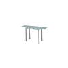 Mesa de cristal extensible para cocina modelo Petit. 85-135cm(ancho) 76cm(altura) 40cm(fondo)