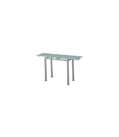 Mesa de cristal extensible para cocina modelo Petit. 85-135cm(ancho) 76cm(altura) 40cm(fondo)