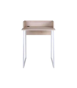 Mesa de estudio acabado roble/blanco, 84 cm(alto)60 cm(ancho) 48 cm(largo)