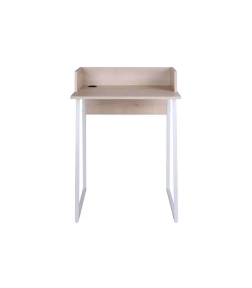 Mesa de estudio acabado roble/blanco, 84 cm(alto)60 cm(ancho) 48 cm(largo)