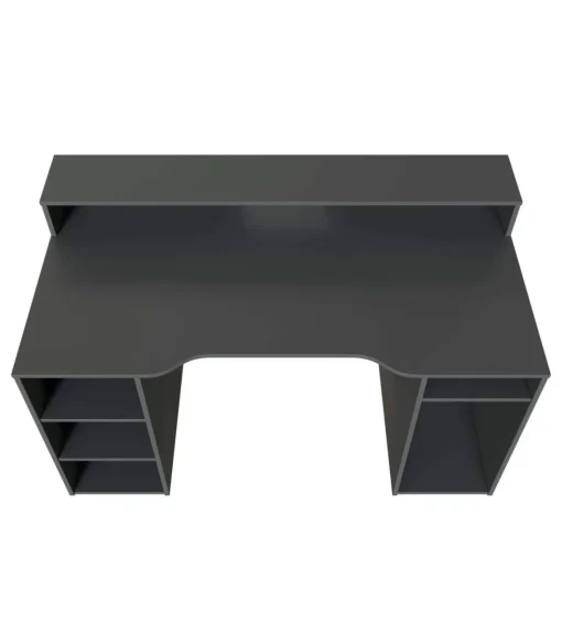 Mesa de ordenador color antracita Gamer gris 88 cm (alto) x 136 cm (ancho) x 67 cm (prof.)