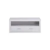 Mesa de televisión en acabado blanco lacado 50 cm(alto)120 cm(ancho)50 cm(largo)
