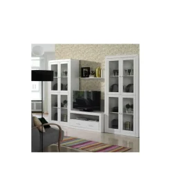 Mesa de televisión en acabado blanco lacado 50 cm(alto)120 cm(ancho)50 cm(largo)