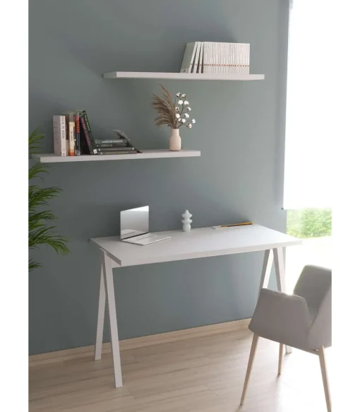 Mesa estudio Mod-629 acabado blanco, 47x 107 x 78 cm (fondo x ancho x alto)