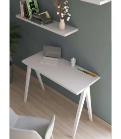 Mesa estudio Mod-629 acabado blanco, 47x 107 x 78 cm (fondo x ancho x alto)