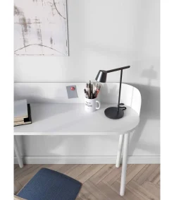 Mesa estudio Mod-634 acabado en color blanco, 40 x 120 x 95 cm (fondo x ancho x alto)