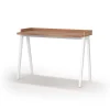 Mesa estudio Mod-Nairobi acabado nogal/blanco, 47 x 110 x 81 cm (fondo x ancho x alto)