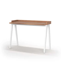 Mesa estudio Mod-Nairobi acabado nogal/blanco, 47 x 110 x 81 cm (fondo x ancho x alto)