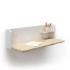 Mesa estudio para colgar Mod-Roman acabado roble/blanco, 35 x 90 x 25 cm (fondo x ancho x alto)