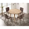 Mesa extensible Orgina acabado cambrian. 94/124 x 94 cm x 76 cm
