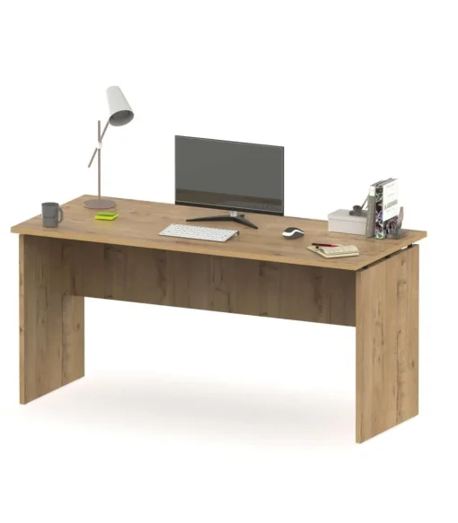 Mesa oficina o despacho Rivoli acabado roble gold, 76cm(alto) 155cm(ancho) 68cm(fondo)