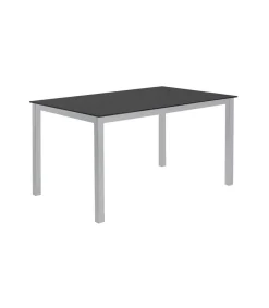 Mesa para cocina, comedor fija acabado cristal negro, 140cm(ancho) 75cm(altura) 90cm(fondo).